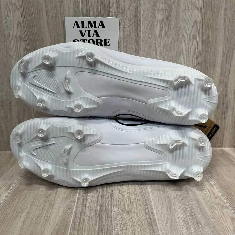 Nike Huarache 9 Varsity Lacrosse LAX Cleats White Black FD0090-101 Mens Size 9.5 - Picture 6 of 7